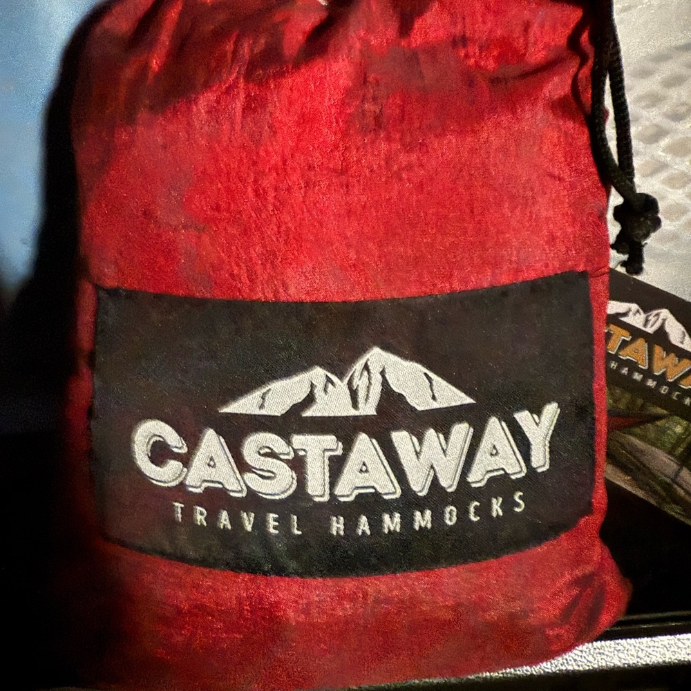 Castaway Red and Black Travel Hammock